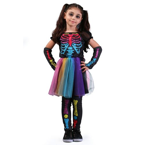 Fantasia Esqueleto Color Infantil Halloween Abrakadabra
