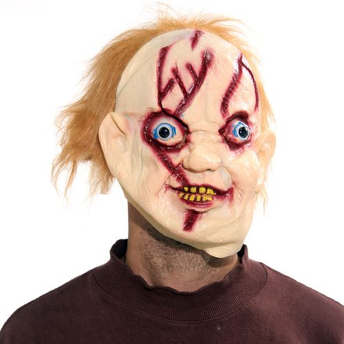 Máscara De Terror Chucky Boneco Assassino Acessório Fantasia
