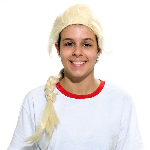 Peruca Elsa Frozen Infantil Loira com Trança