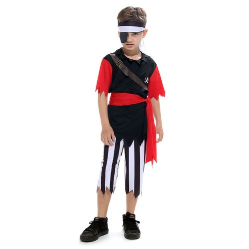 Fantasia de Pirata Infantil Masculino Com Tapa Olho Carnaval