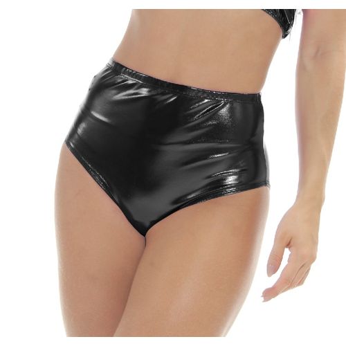 Hot Pants Metalizado Preto Para Carnaval Abrakadabra Fantasias