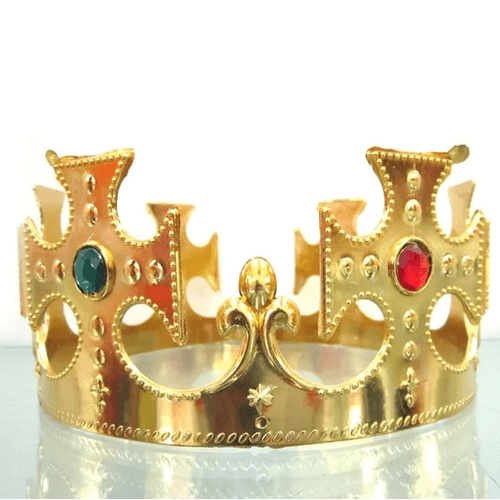 Coroa De Rei Dourado Acessório Para Fantasias