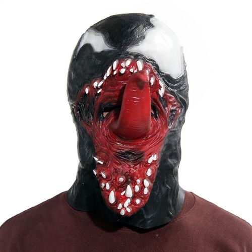 Máscara Venom de Látex Halloween Fantasia Terror