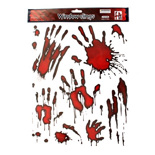 Adesivo Mão Sangue  Decoração Pade Festas Abrakadabra