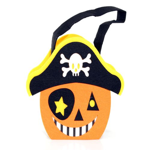 Bolsa de Abóbora Pirata Acessório para Halloween