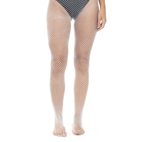 Meia Calça Arrastão Adulto - Branca