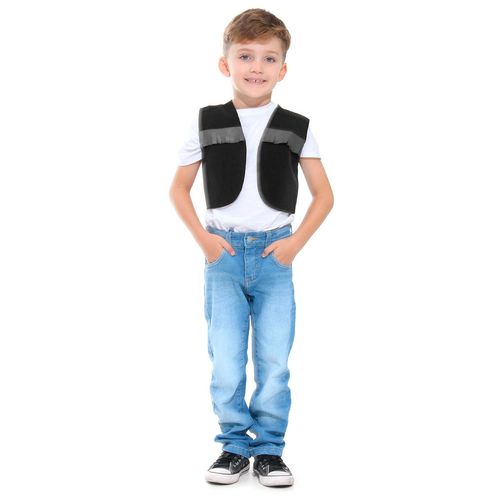 Colete Cowboy Preto Acessório Para Fantasia