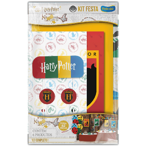 Kit Festa Harry Potter com Decoração Completa 62 Peças