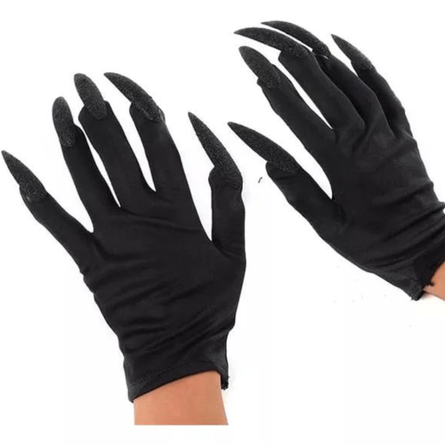 Luva com Unhas Gigantes Halloween  Acessório de Fantasia