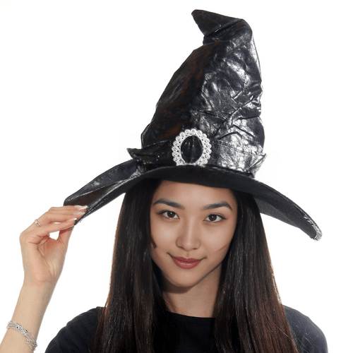 Chapéu Luxo De Bruxa Para Halloween Abrakadabra Fantasias