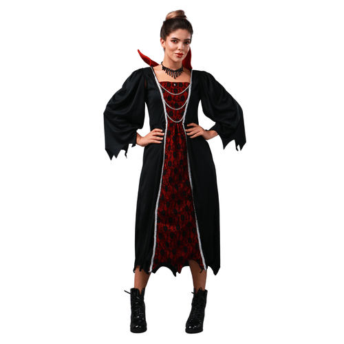 Fantasia Vampira Vitoriana Vestido Adulto Halloween