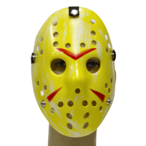 Máscara Jason Amarela Adulto Halloween