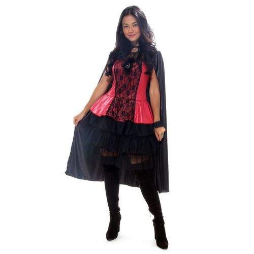 Fantasia Vampira Twilight - Heat Girls - Halloween Vestido e Capa