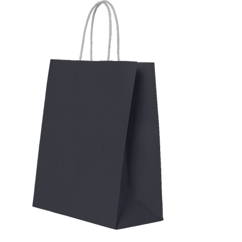 Sacola de Papel Preto para Lembrancinhas  10 Unidades