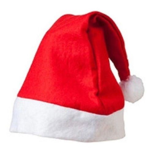 Gorro Natalino Vermelho com Pompom - Papai Noel