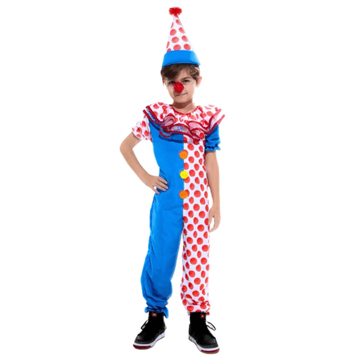 Fantasia De Carnaval Palhaço Alegria Infantil Abrakadabra
