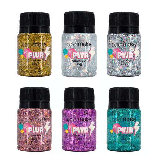 Glitter Gel Colormake Glow Power 35g - Escolha Sua Cor