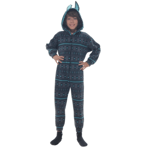 Fantasia Pijama Lhama com Capuz de Soft Infantil