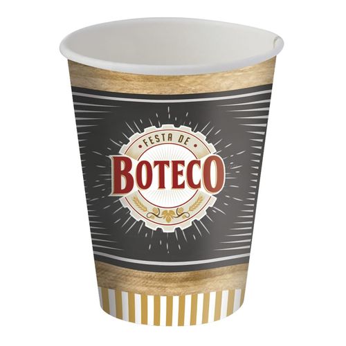 Copo Papel 300 ML 8 Unidades - Boteco - Festcolor