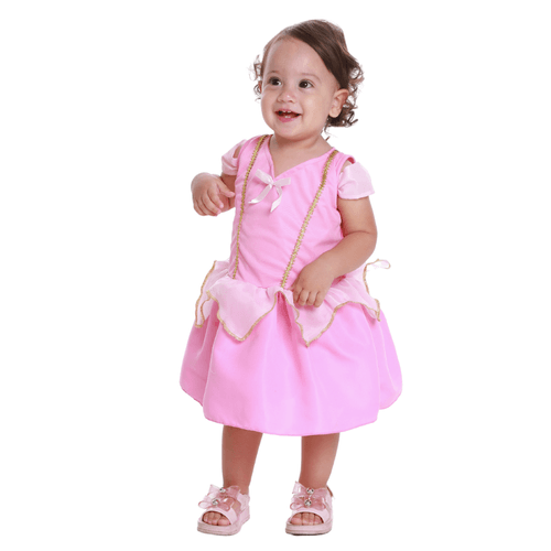 Fantasia Princesa Aurora Bebê - Vestido Encantado