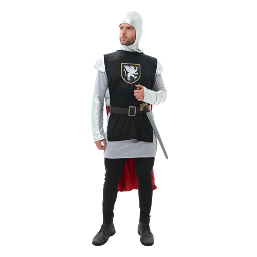 Fantasia Cavaleiro Medieval Adulto - Com Capa e Acessórios