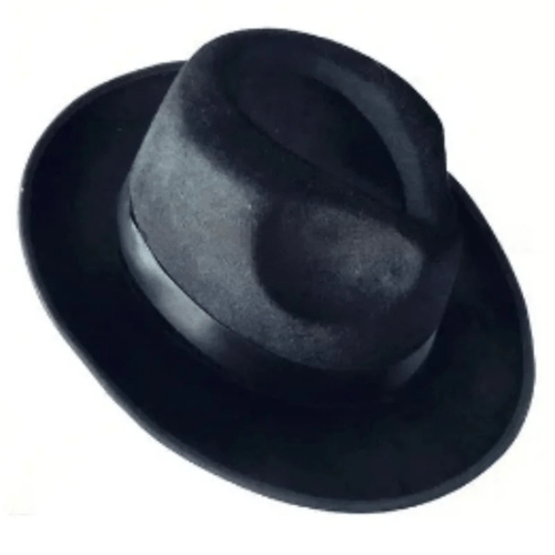 Chapéu Gangster Preto – Fantasia de Mafia