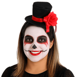 Maquiagem de Halloween com Rosa Vermelha